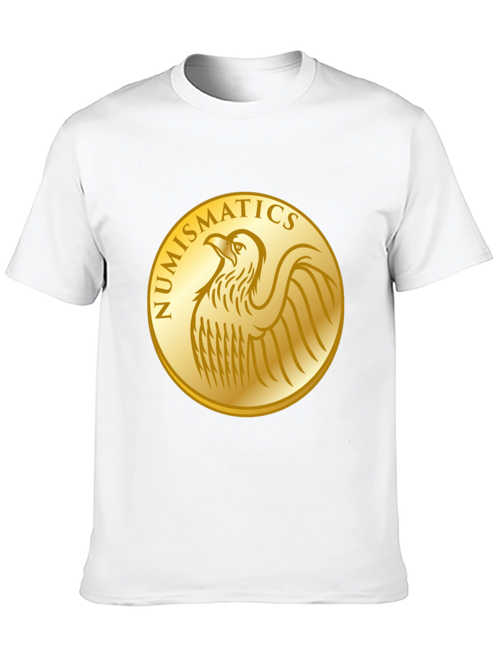 Numismatics Eagle Gold Coin Graphic Tee - Black