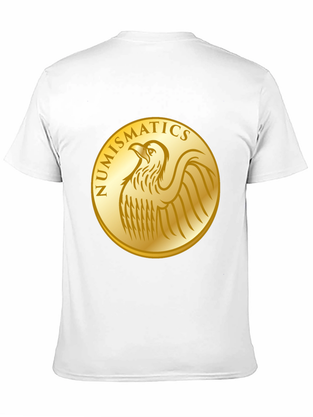 Numismatics Eagle Gold Coin Graphic Tee - Black