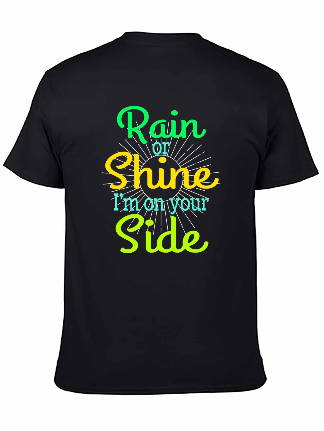 Rain or Shine Graphic Tee - Mens Black T-Shirt