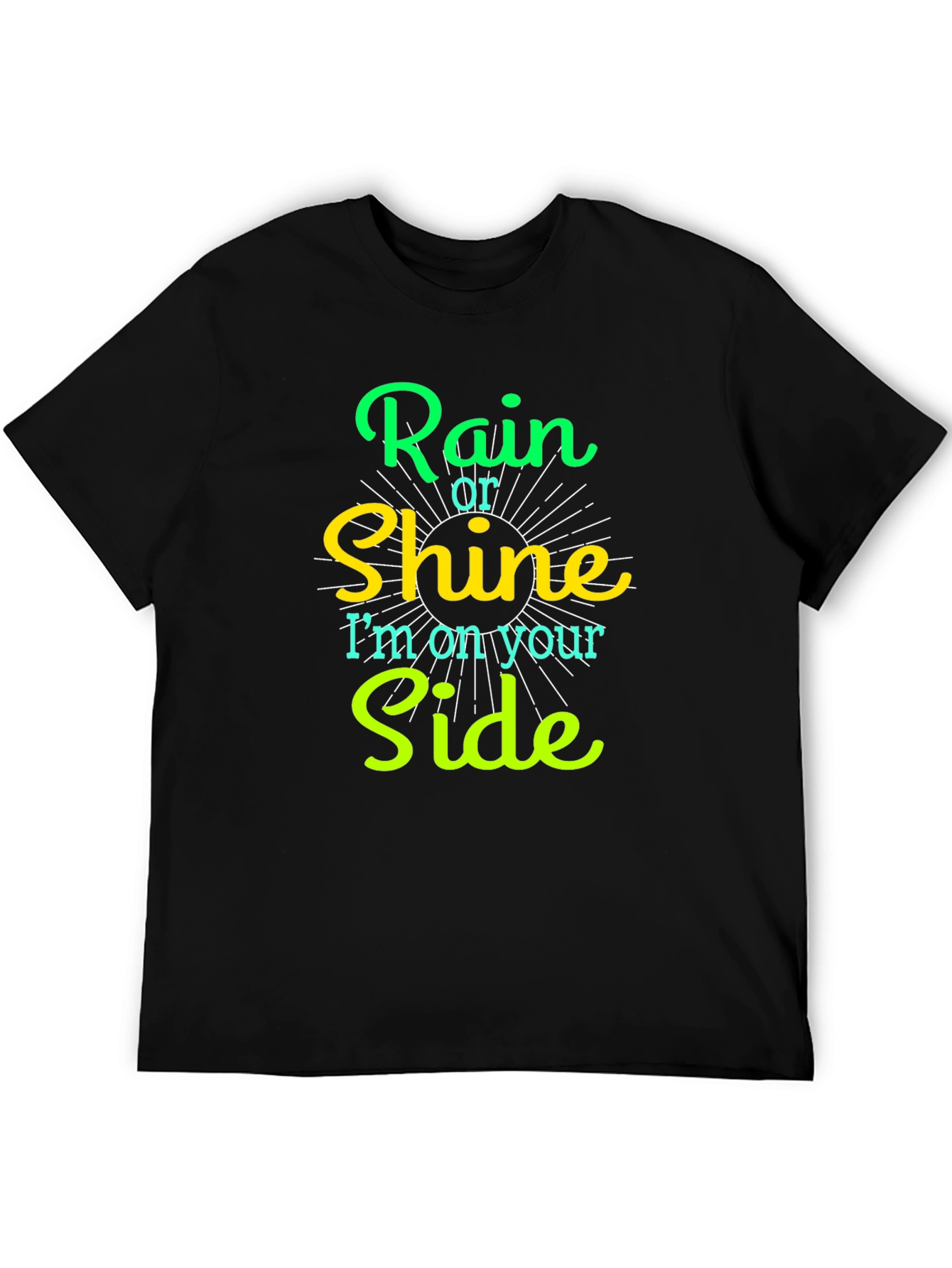 Rain or Shine Graphic Tee - Mens Black T-Shirt