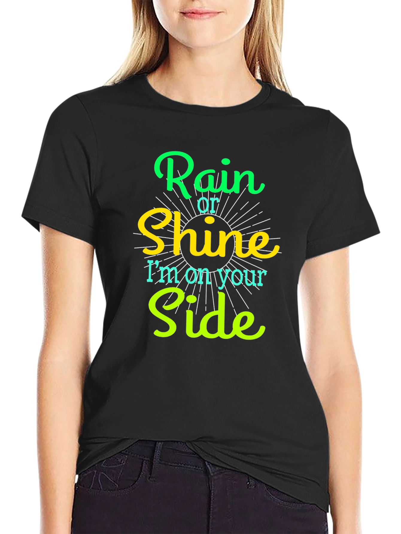 Rain or Shine Graphic Tee - Mens Black T-Shirt