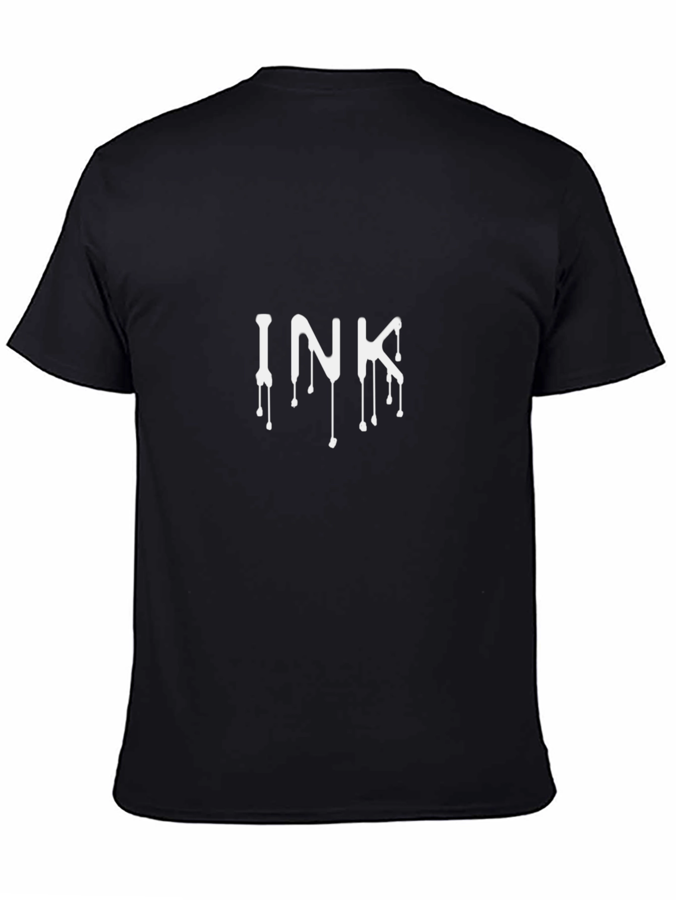 Dripping Ink Graphic Tee - Modern Style