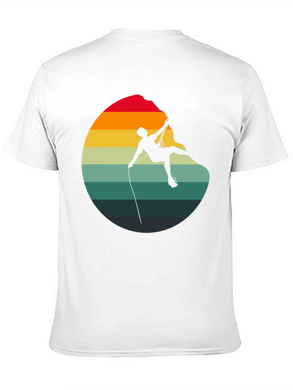 Retro Rock Climbing Graphic Tee - Black