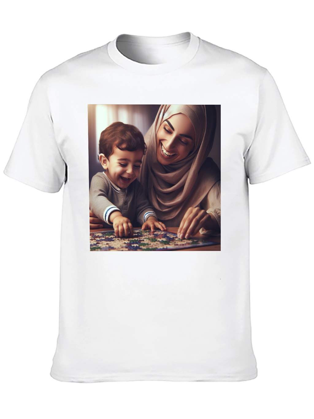 Family Puzzle T-Shirt - Heartwarming Design