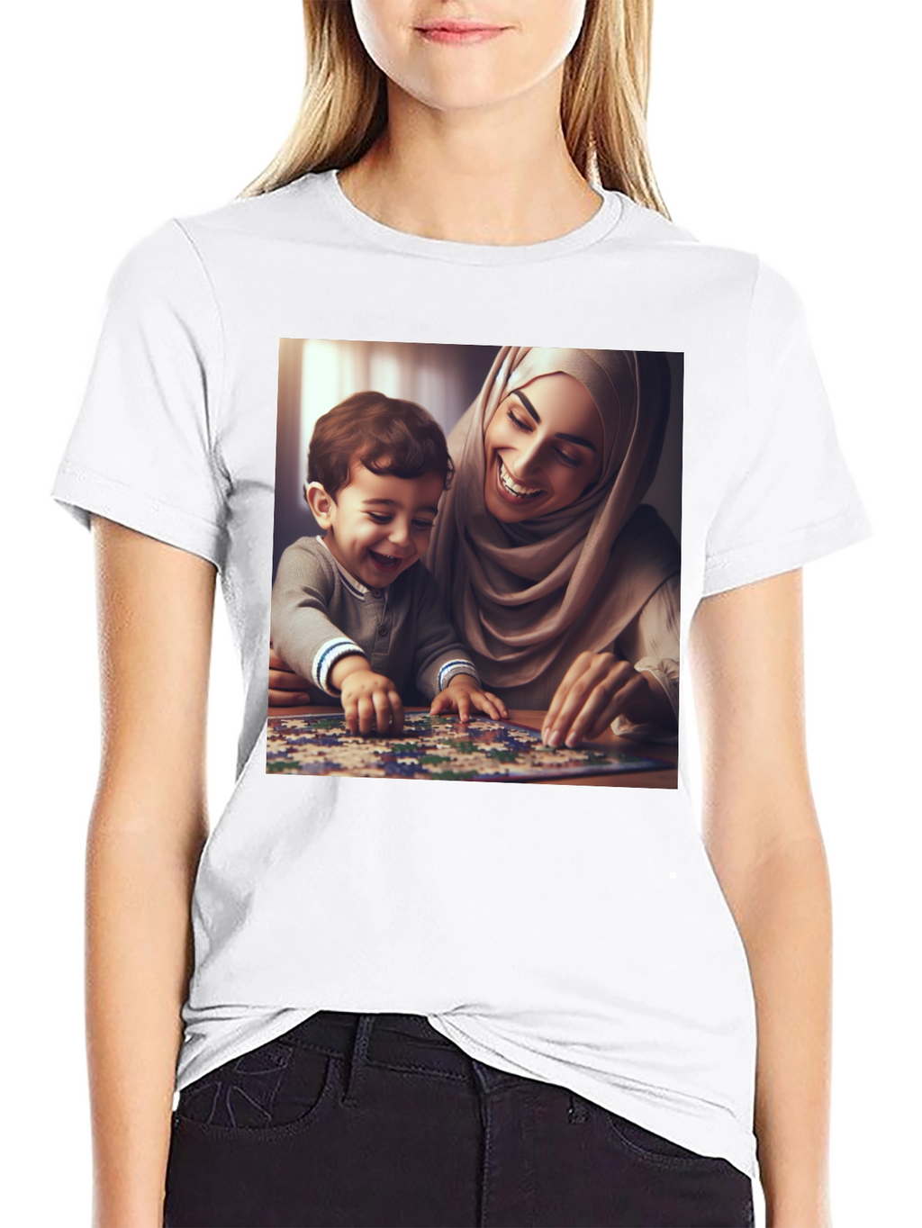 Family Puzzle T-Shirt - Heartwarming Design
