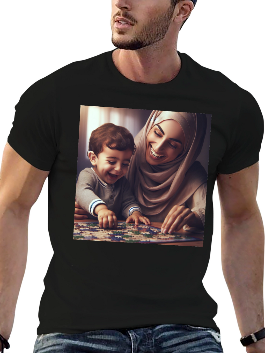 Family Puzzle T-Shirt - Heartwarming Design