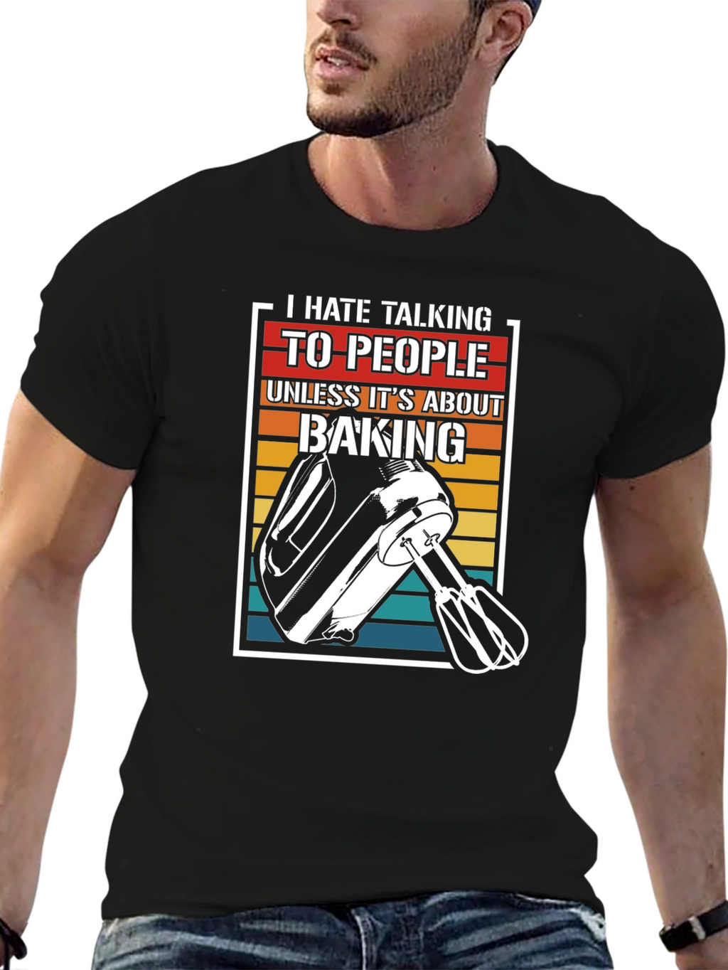 I Hate Talking Baking T-Shirt