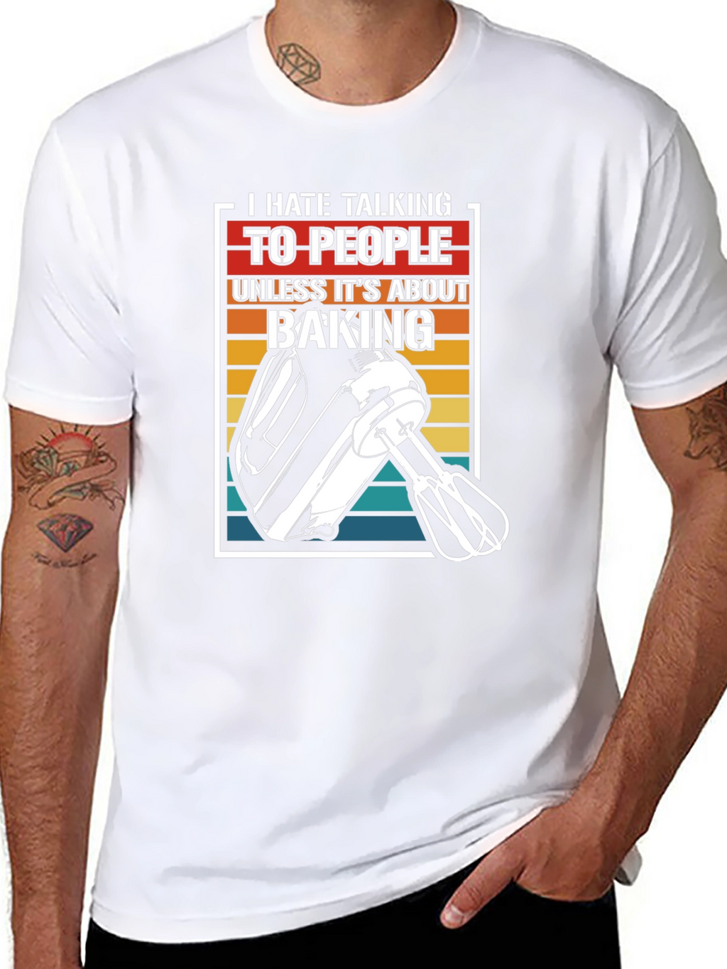 I Hate Talking Baking T-Shirt