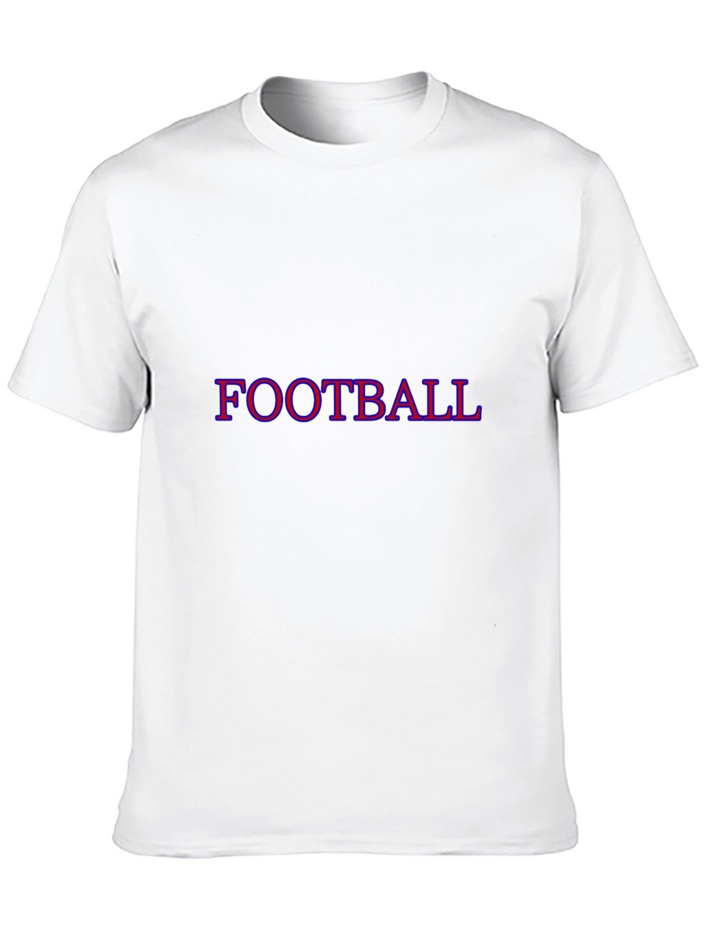 Football Graphic Tee - Black Cotton T-Shirt