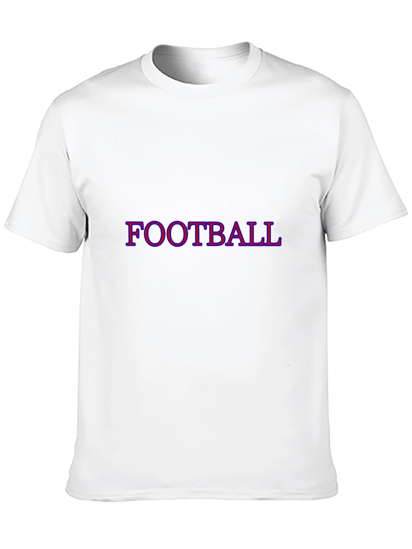 Football Graphic Tee - Black Cotton T-Shirt