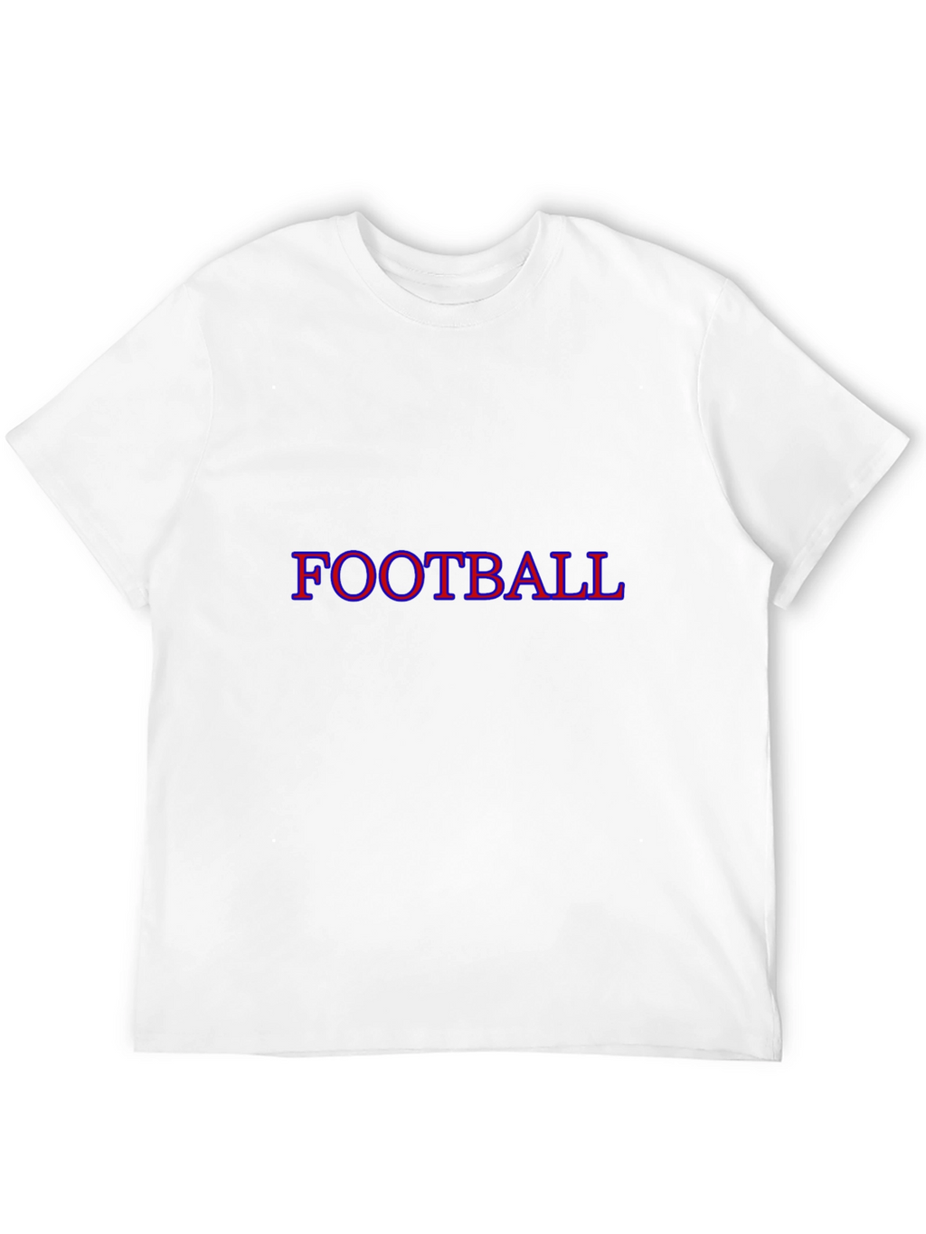 Football Graphic Tee - Black Cotton T-Shirt