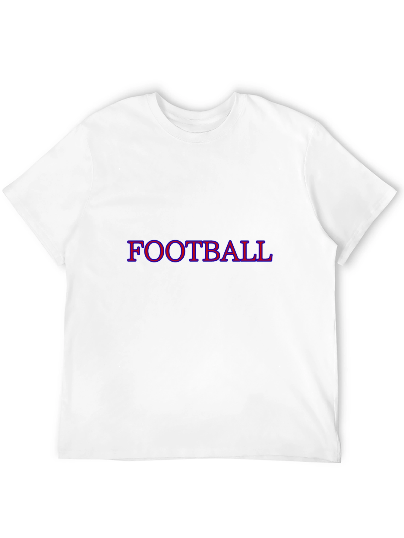 Football Graphic Tee - Black Cotton T-Shirt