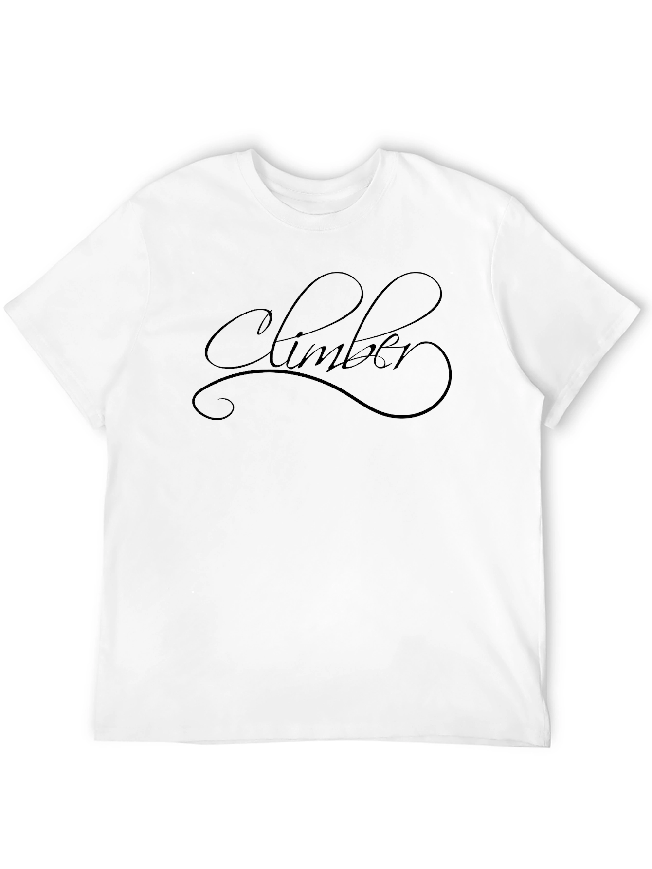 Climber Text T-Shirt | Bold Sporty Design | Soft Cotton Tee