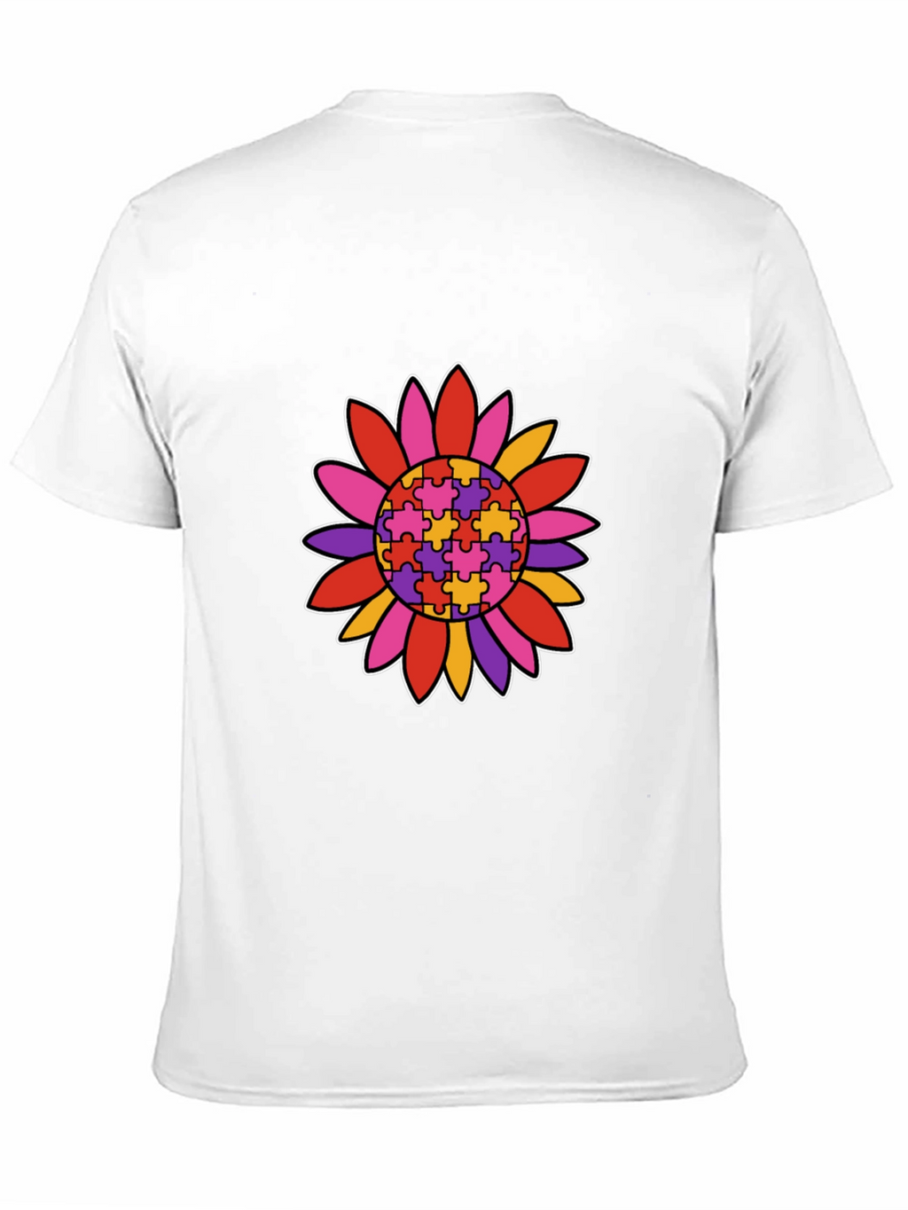 Autism Awareness Sunflower Graphic T-Shirt