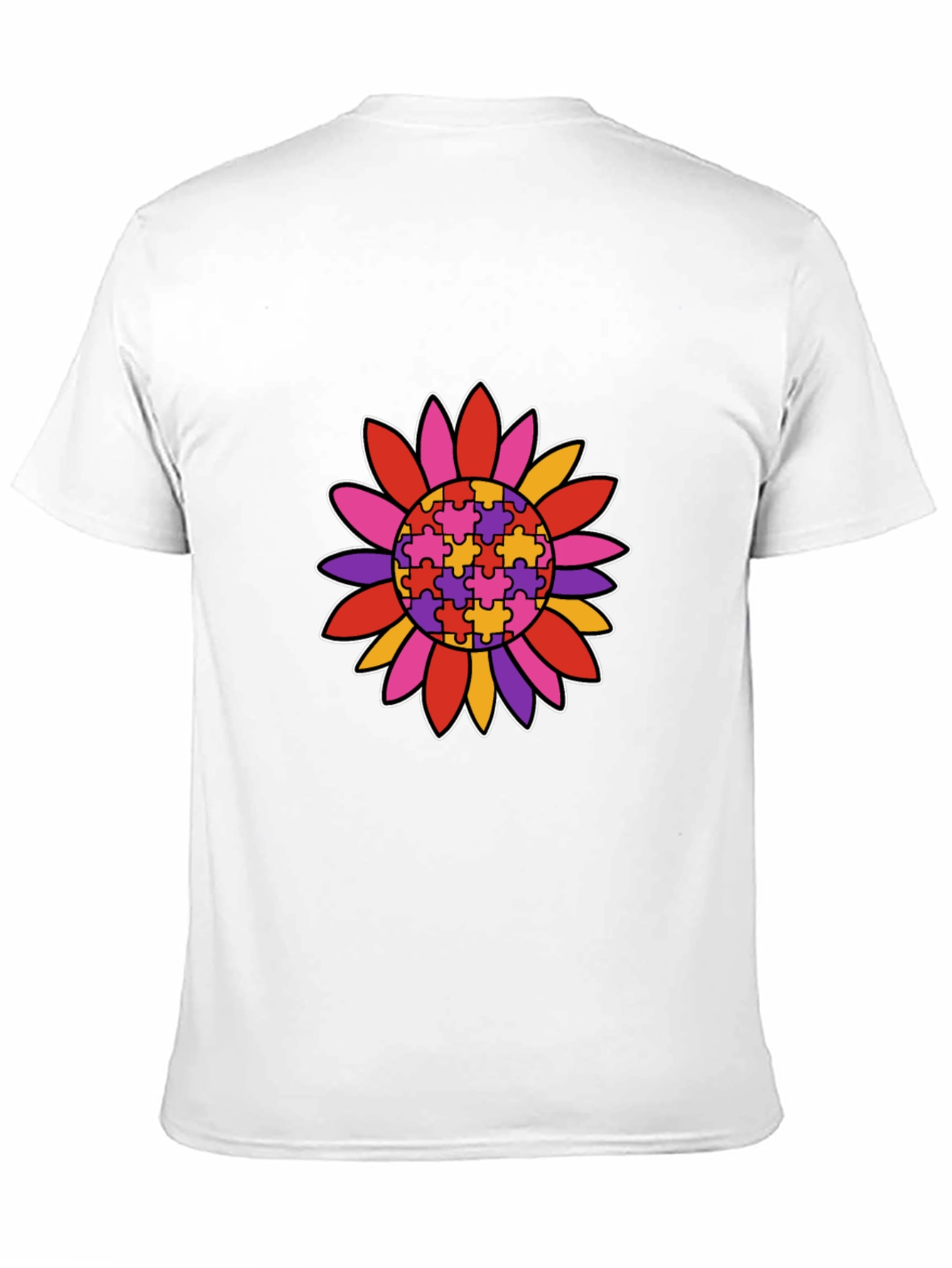 Autism Awareness Sunflower Graphic T-Shirt