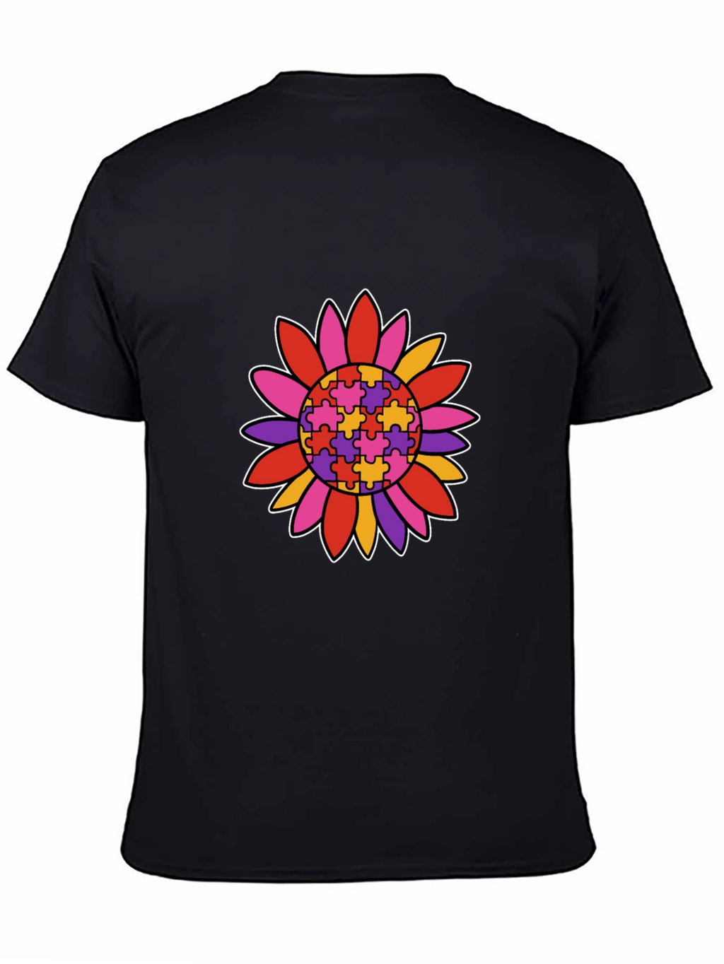 Autism Awareness Sunflower Graphic T-Shirt