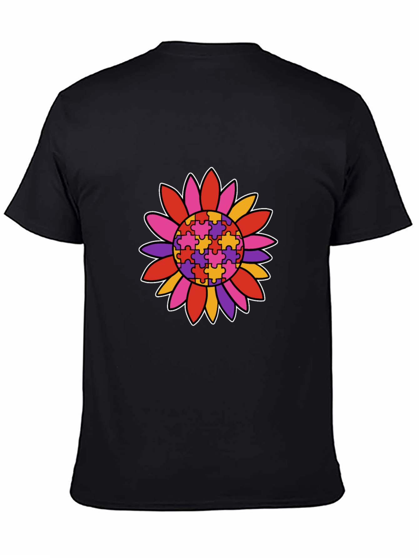 Autism Awareness Sunflower Graphic T-Shirt