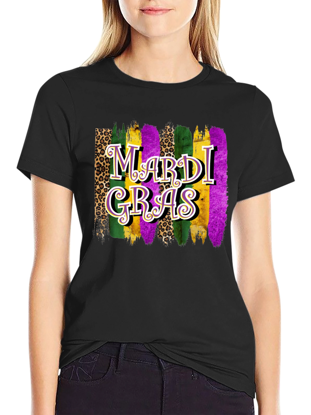 Mardi Gras Graphic Print T-Shirt