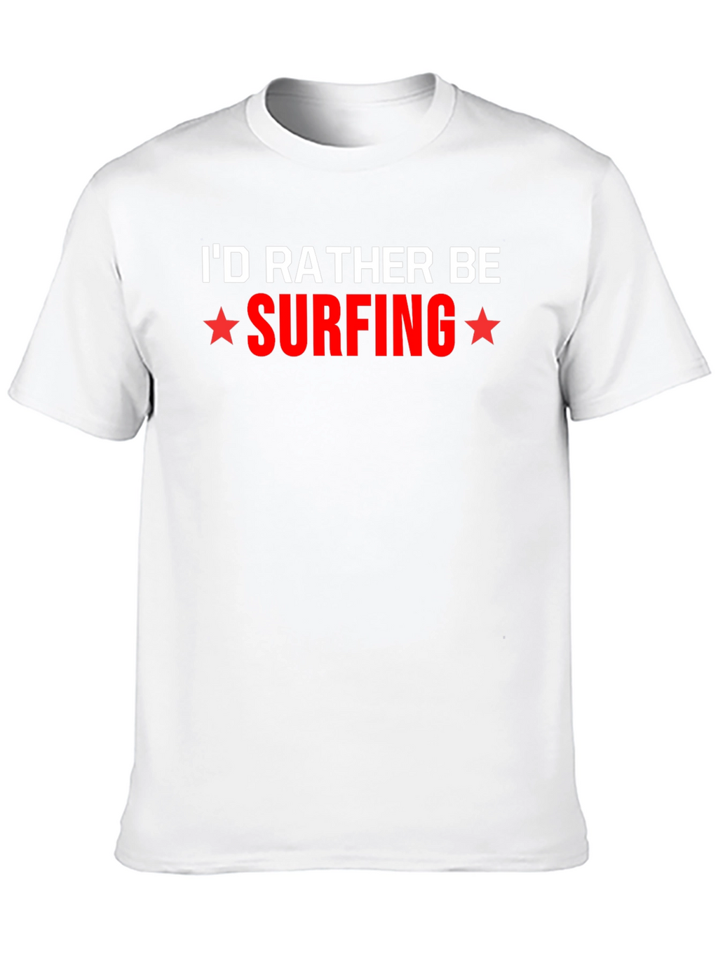 Id Rather Be Surfing Graphic Tee - Black