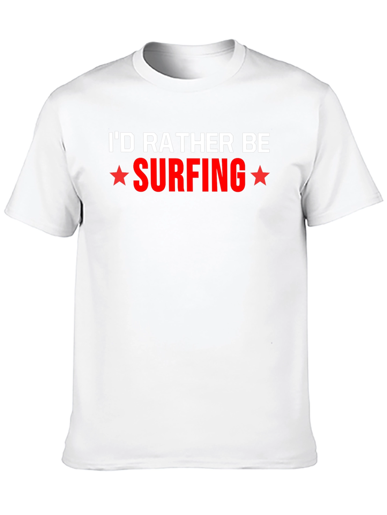 Id Rather Be Surfing Graphic Tee - Black