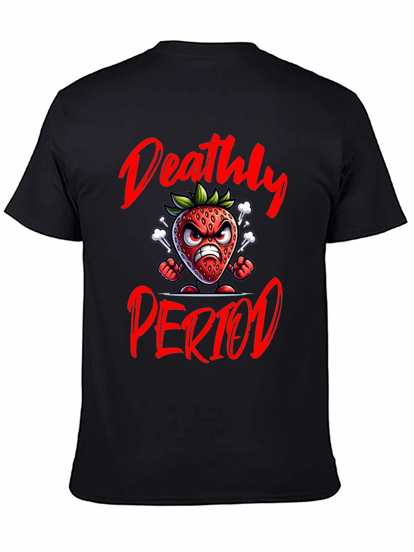 Deathly Period Graphic T-Shirt - Black