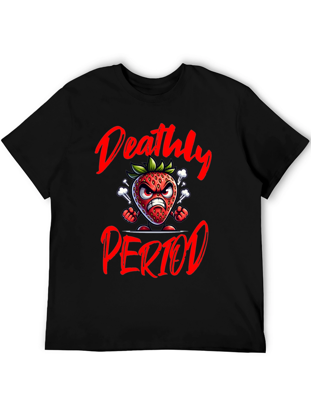 Deathly Period Graphic T-Shirt - Black