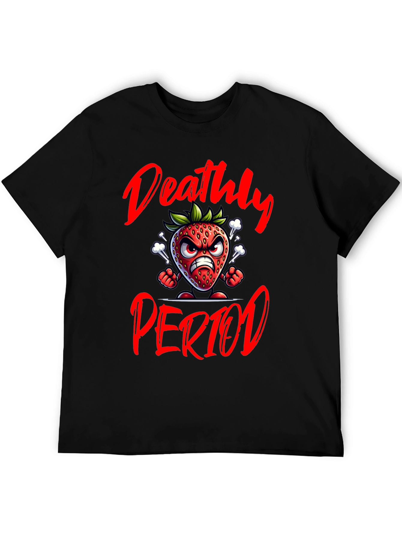 Deathly Period Graphic T-Shirt - Black