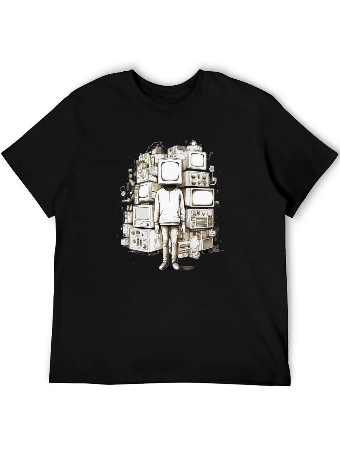 Retro TV Head Graphic Tee - Unique Streetwear