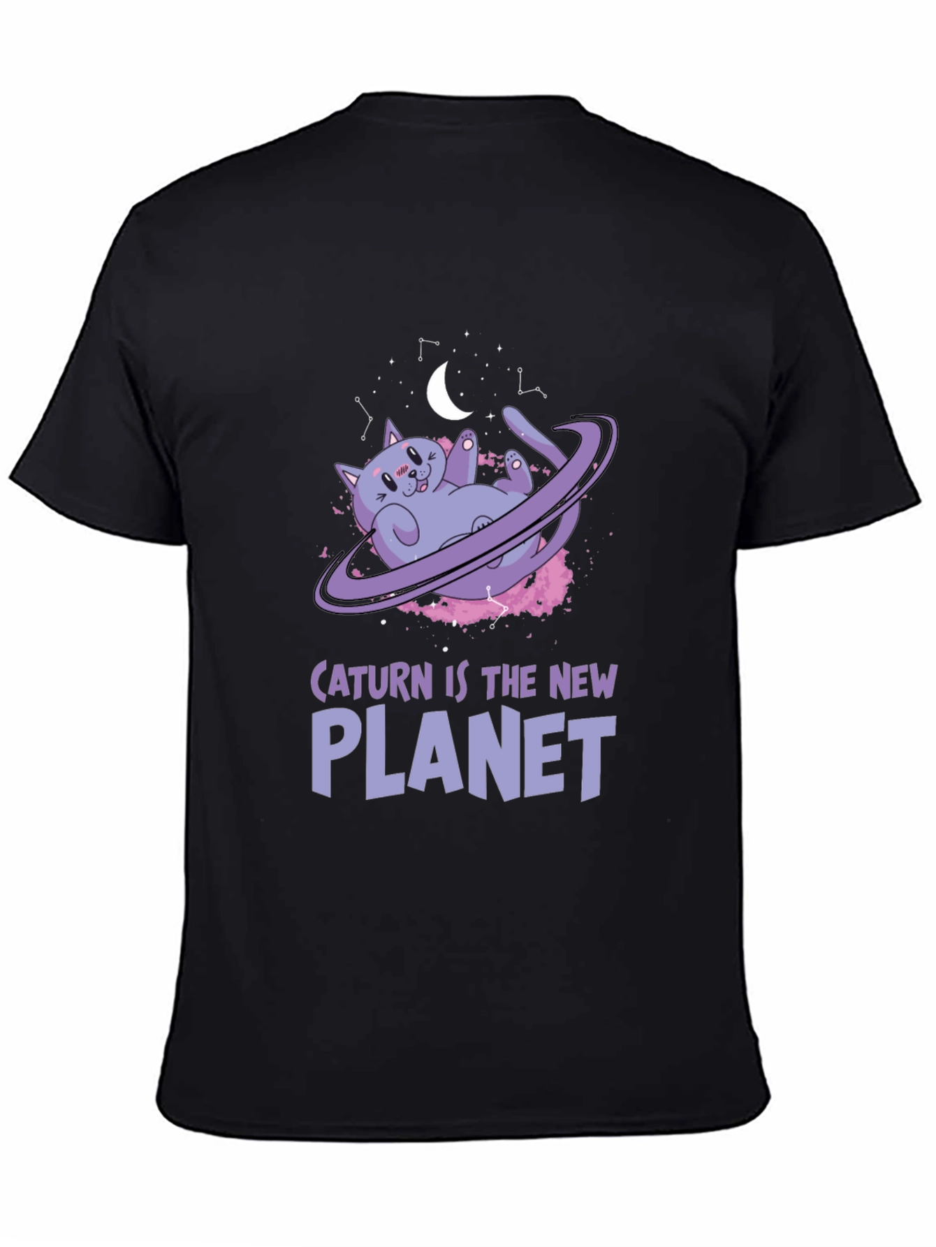 Caturn is the New Planet T-Shirt - Galaxy Cat Tee
