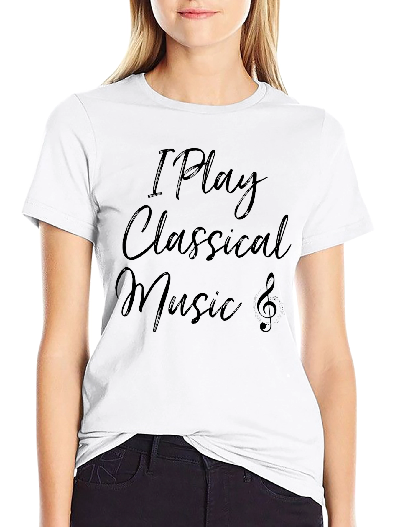 I Play Classical Music Black T-Shirt