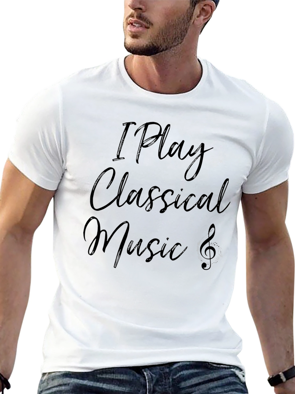 I Play Classical Music Black T-Shirt