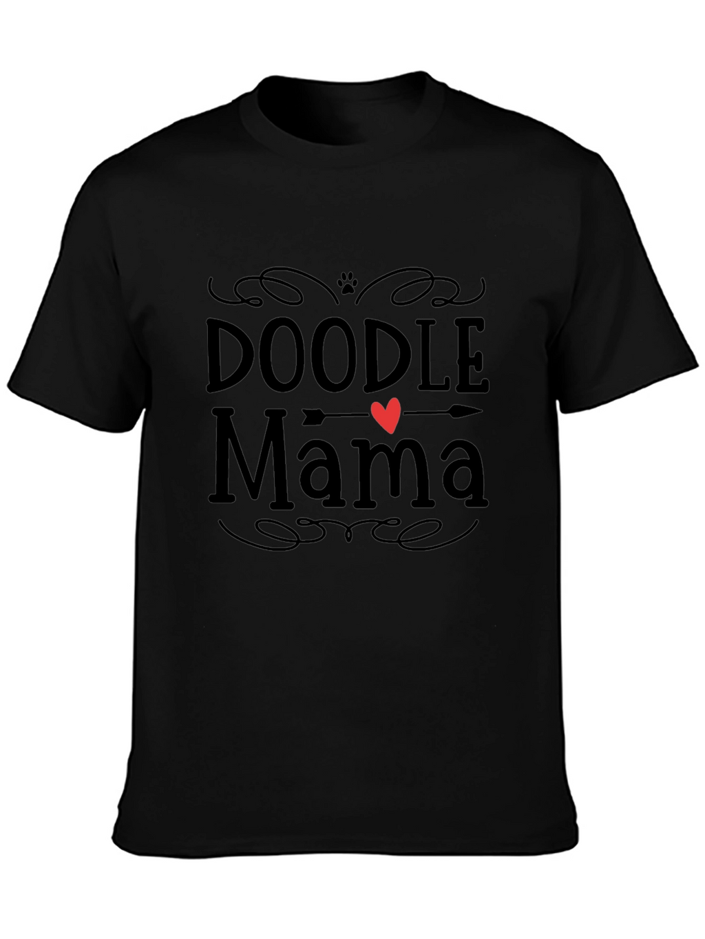 Doodle Mama Black T-Shirt - Dog Lover Tee