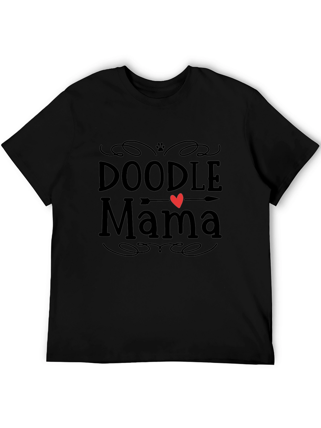 Doodle Mama Black T-Shirt - Dog Lover Tee