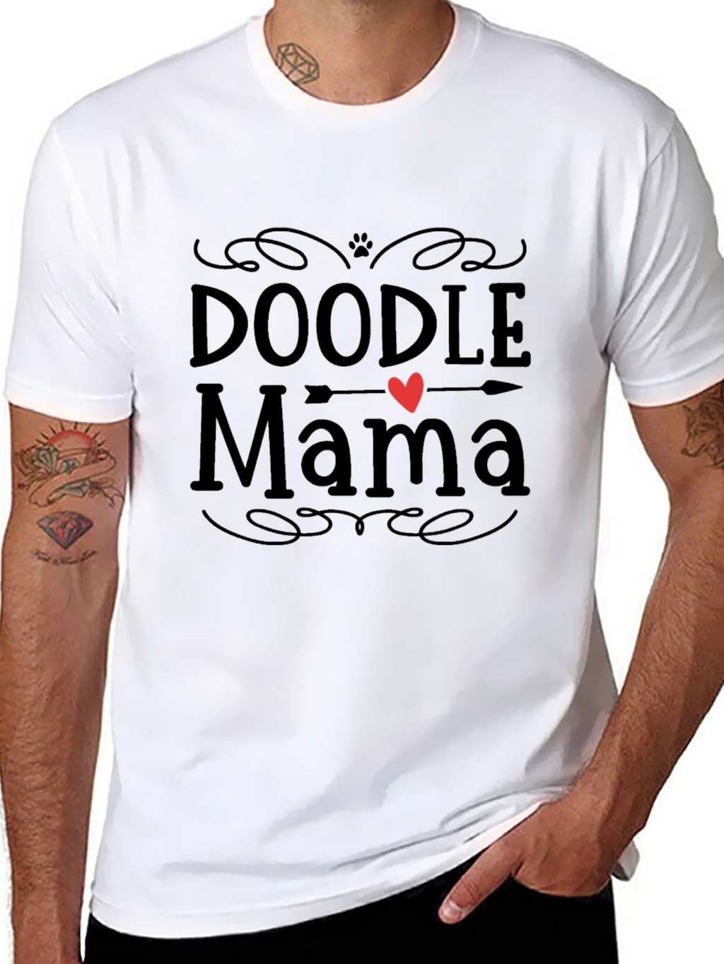 Doodle Mama Black T-Shirt - Dog Lover Tee