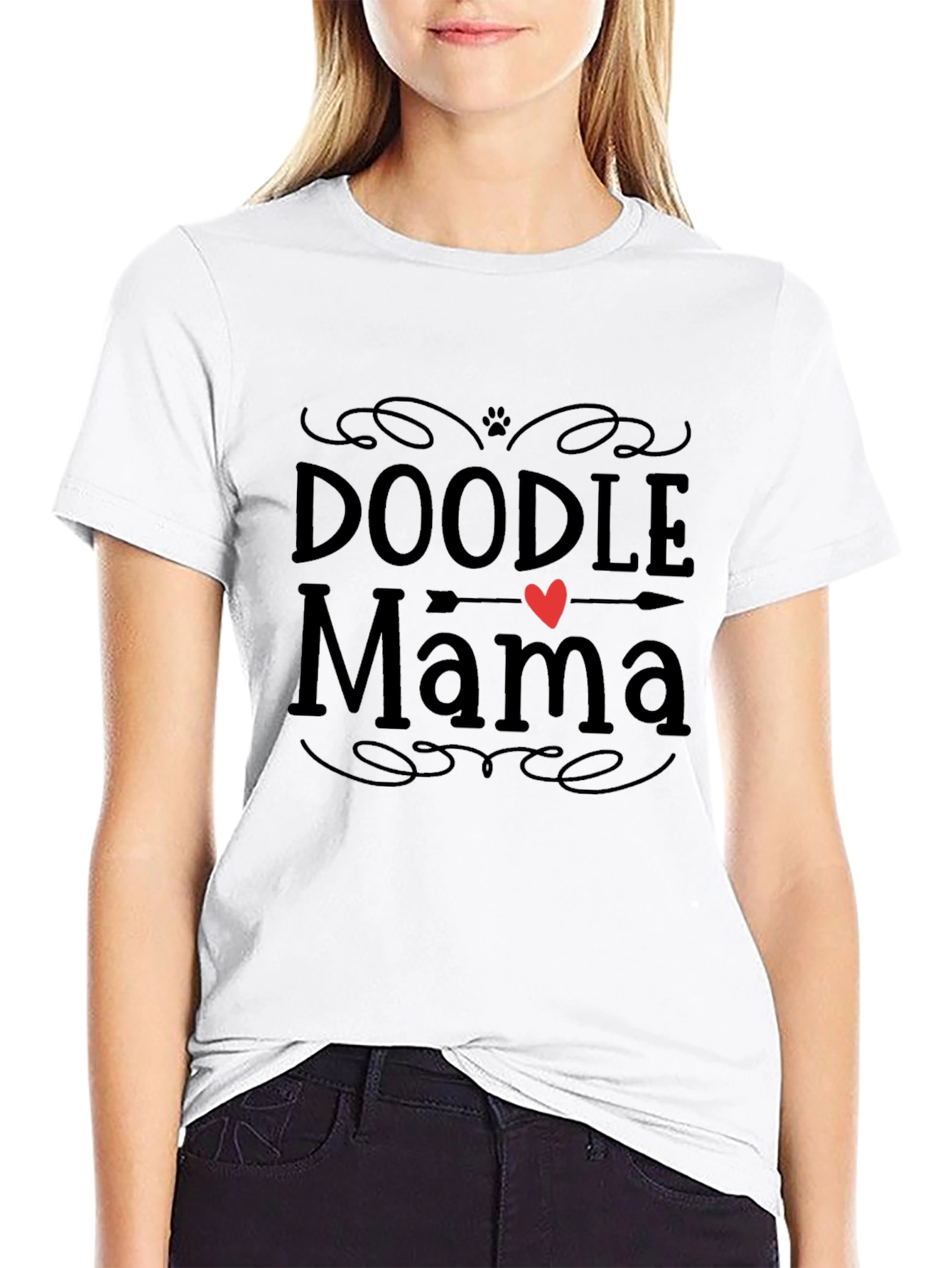 Doodle Mama Black T-Shirt - Dog Lover Tee