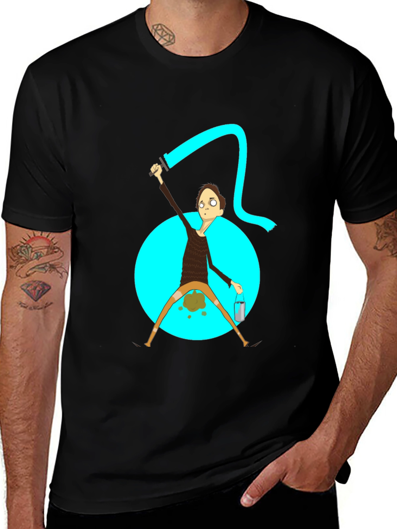 Humorous Painter Graphic T-Shirt