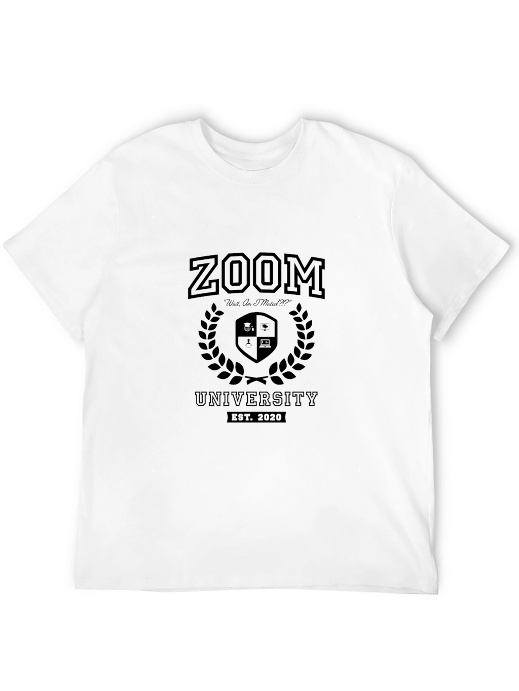 Zoom University Black T-Shirt - Est. 2020