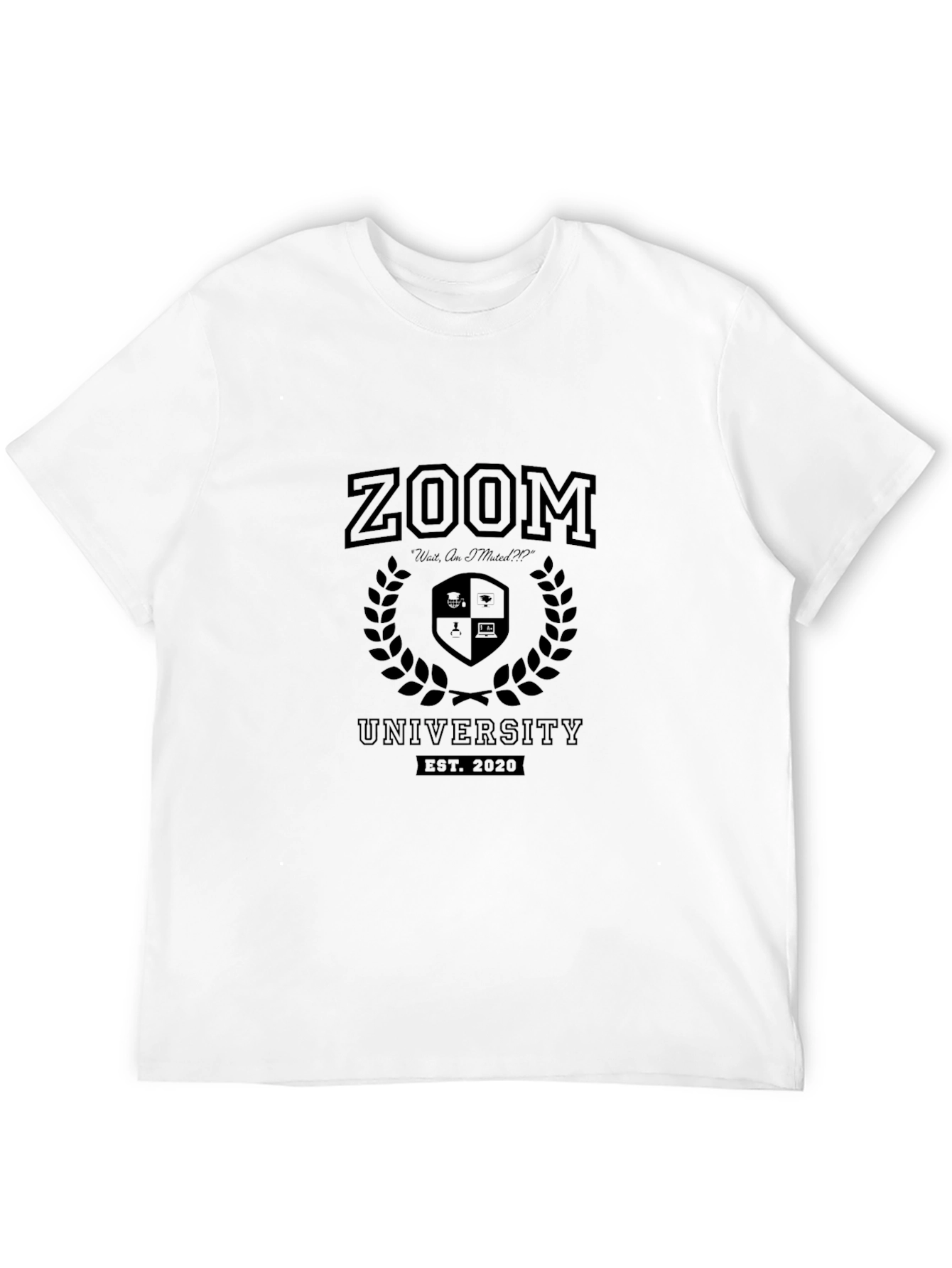 Zoom University Black T-Shirt - Est. 2020