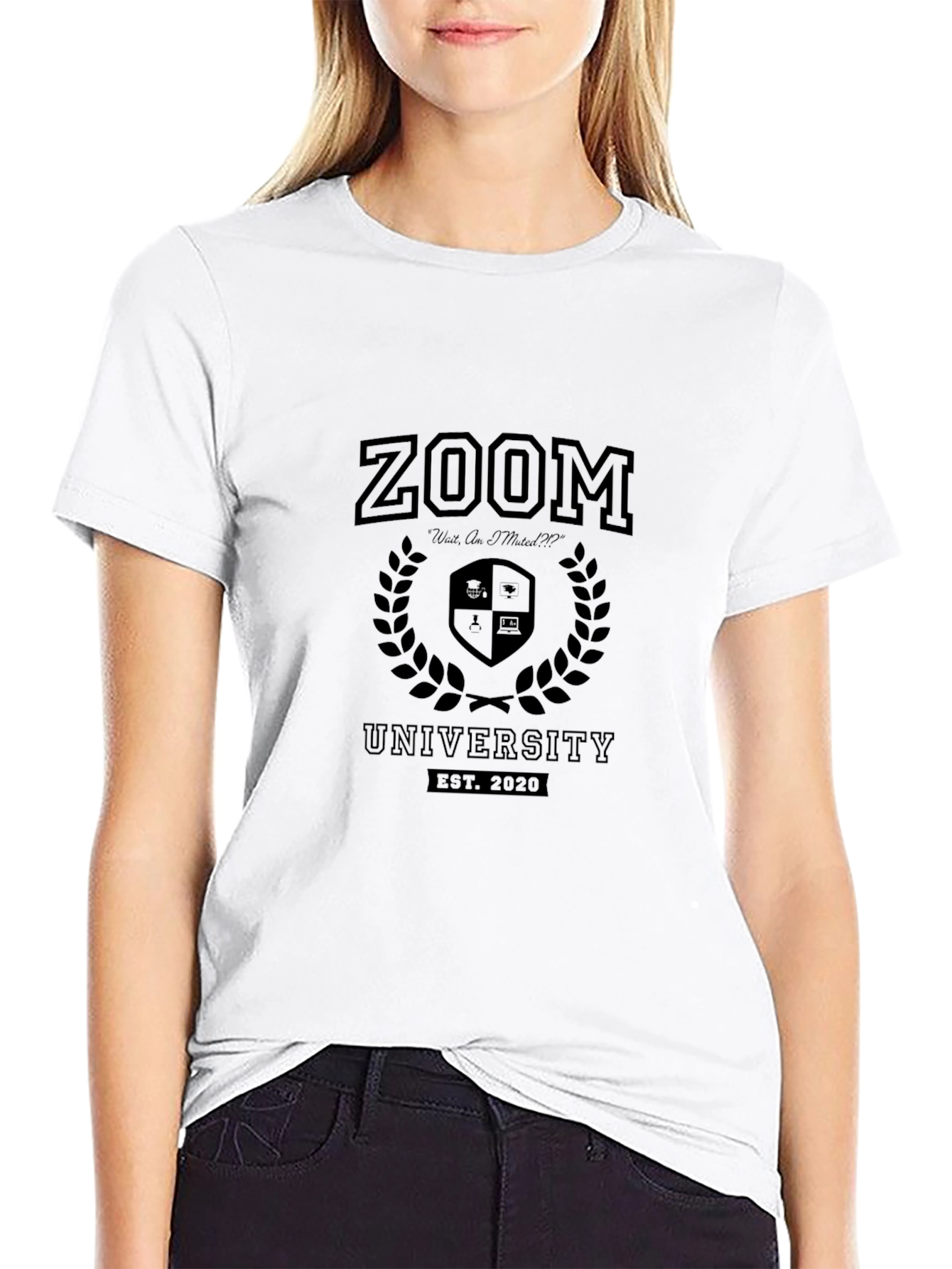 Zoom University Black T-Shirt - Est. 2020