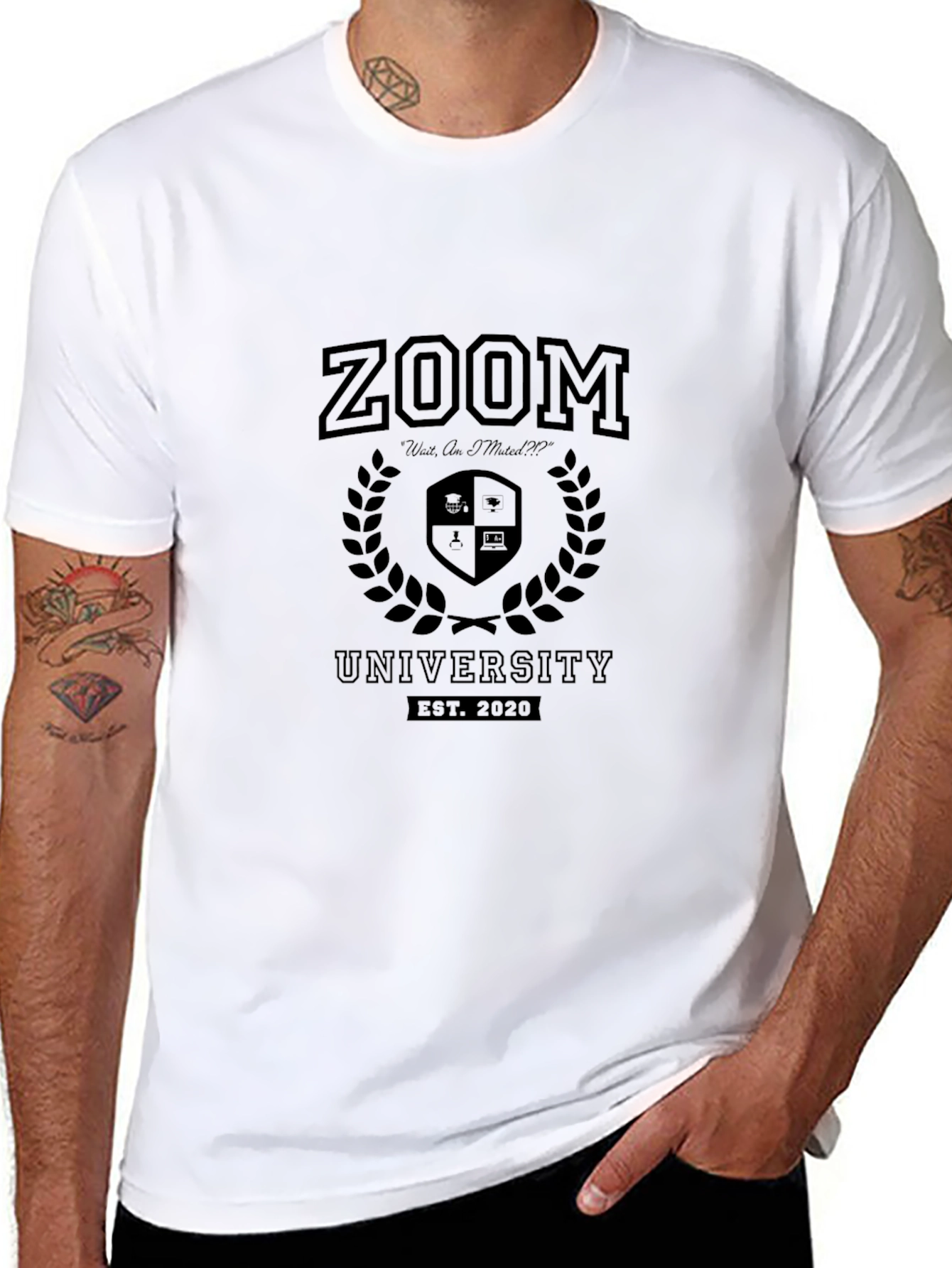 Zoom University Black T-Shirt - Est. 2020