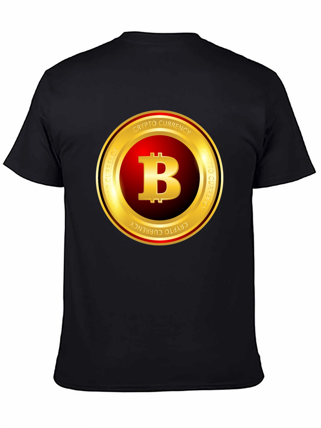 Bitcoin Crypto Currency T-Shirt - Black