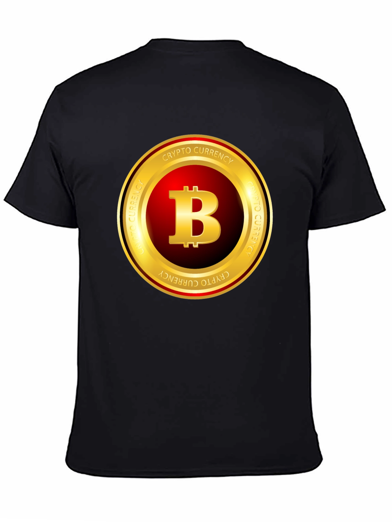 Bitcoin Crypto Currency T-Shirt - Black