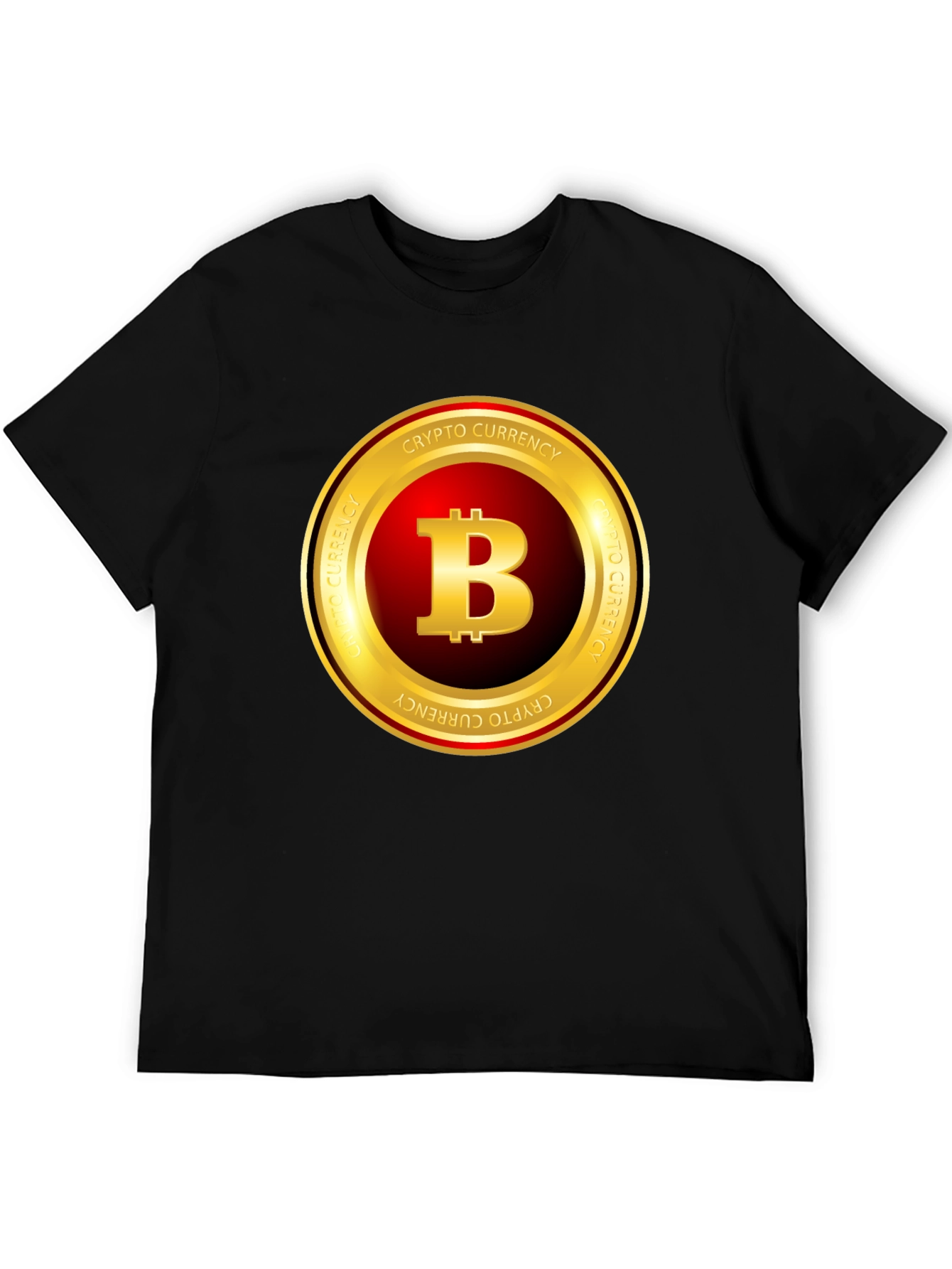 Bitcoin Crypto Currency T-Shirt - Black