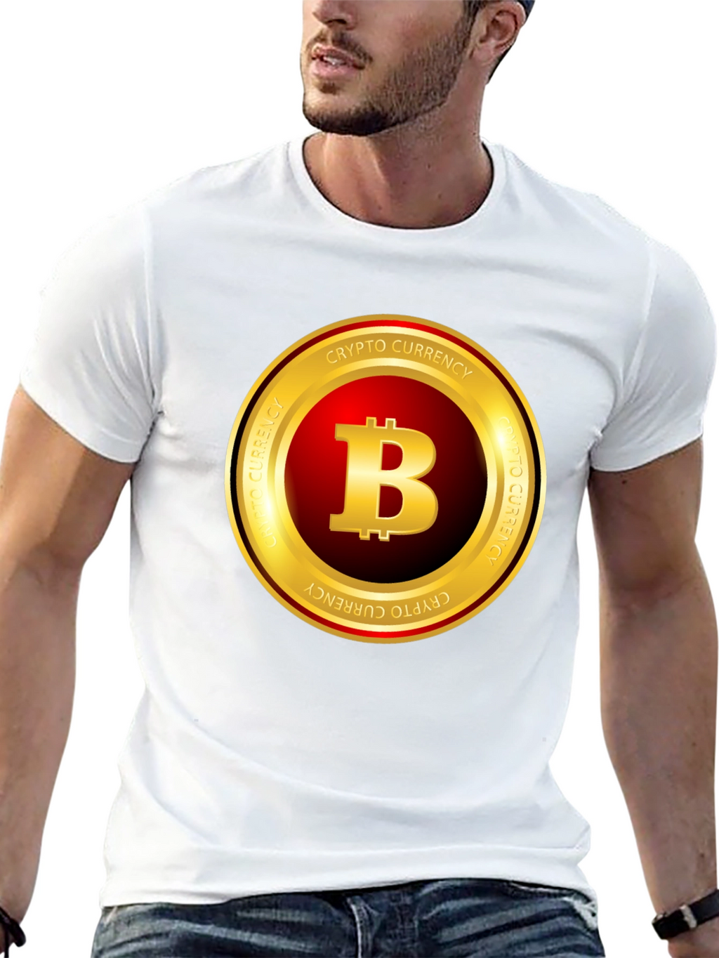 Bitcoin Crypto Currency T-Shirt - Black