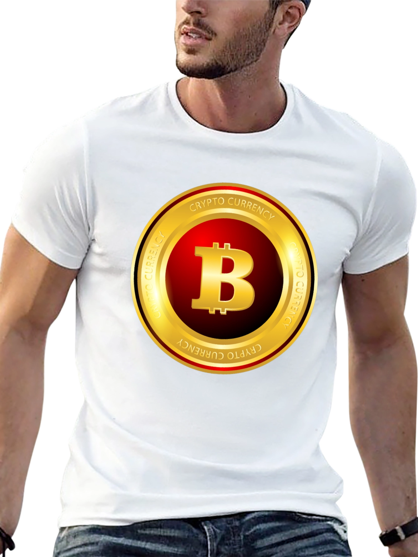 Bitcoin Crypto Currency T-Shirt - Black