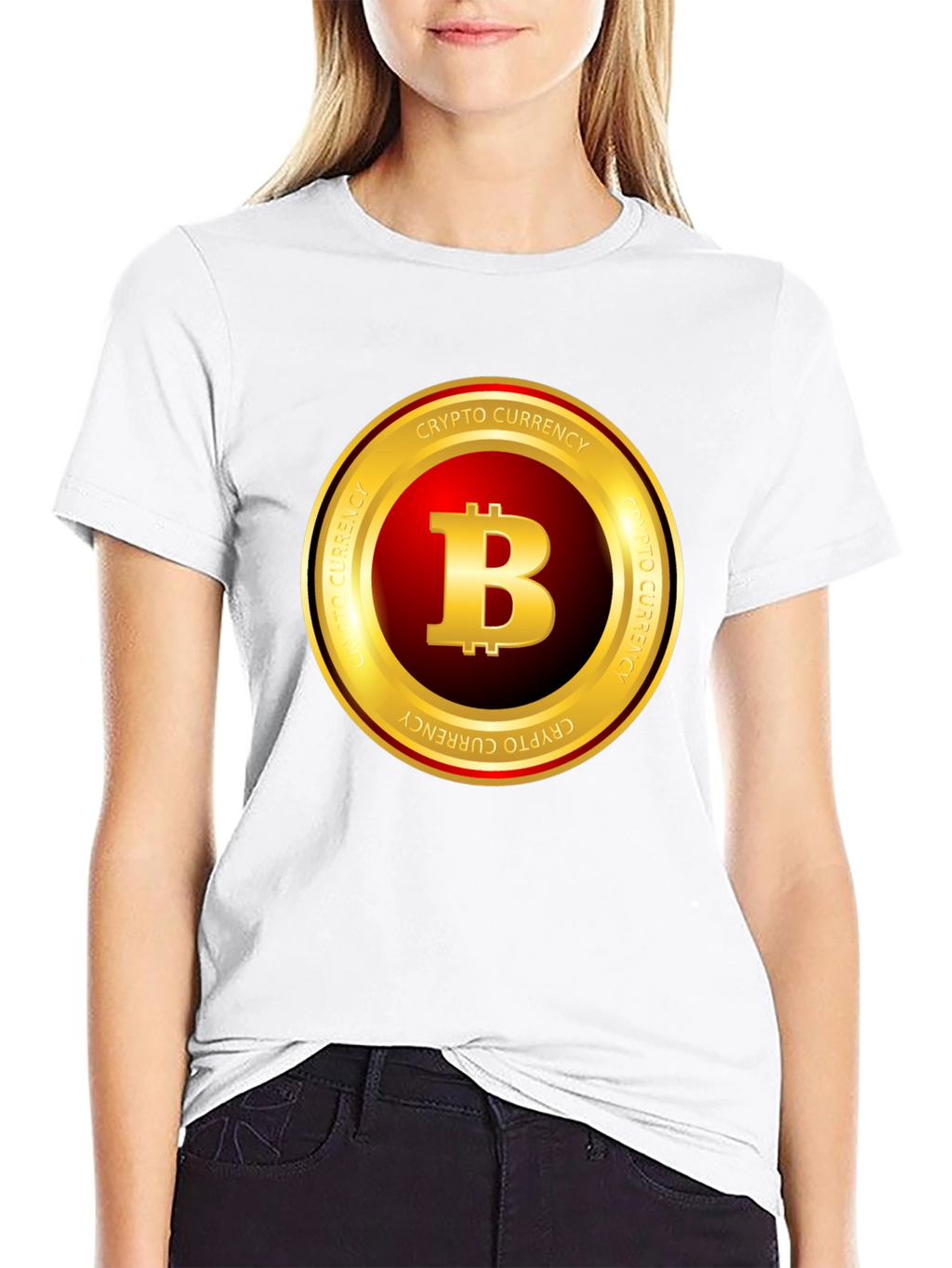 Bitcoin Crypto Currency T-Shirt - Black