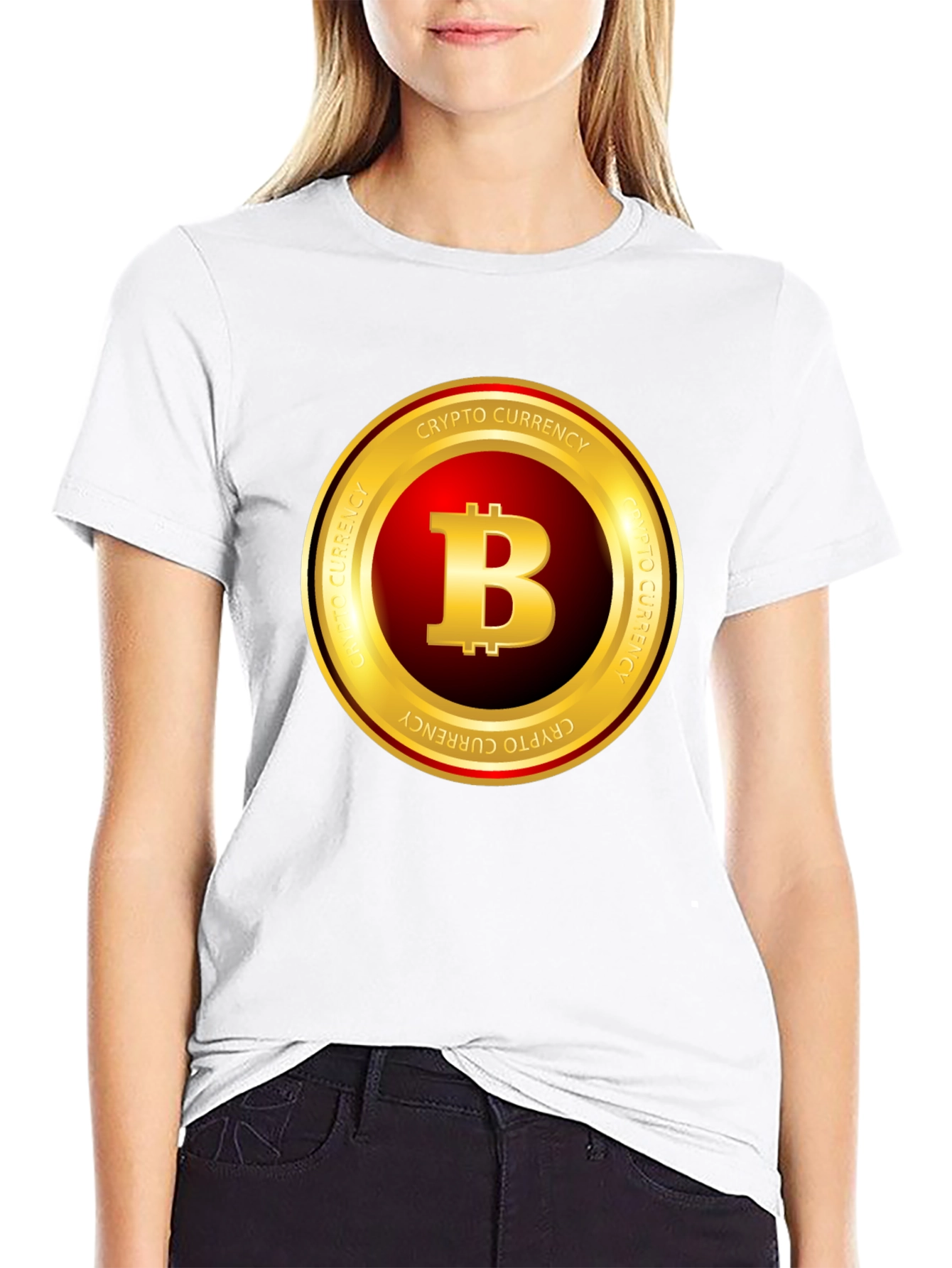 Bitcoin Crypto Currency T-Shirt - Black