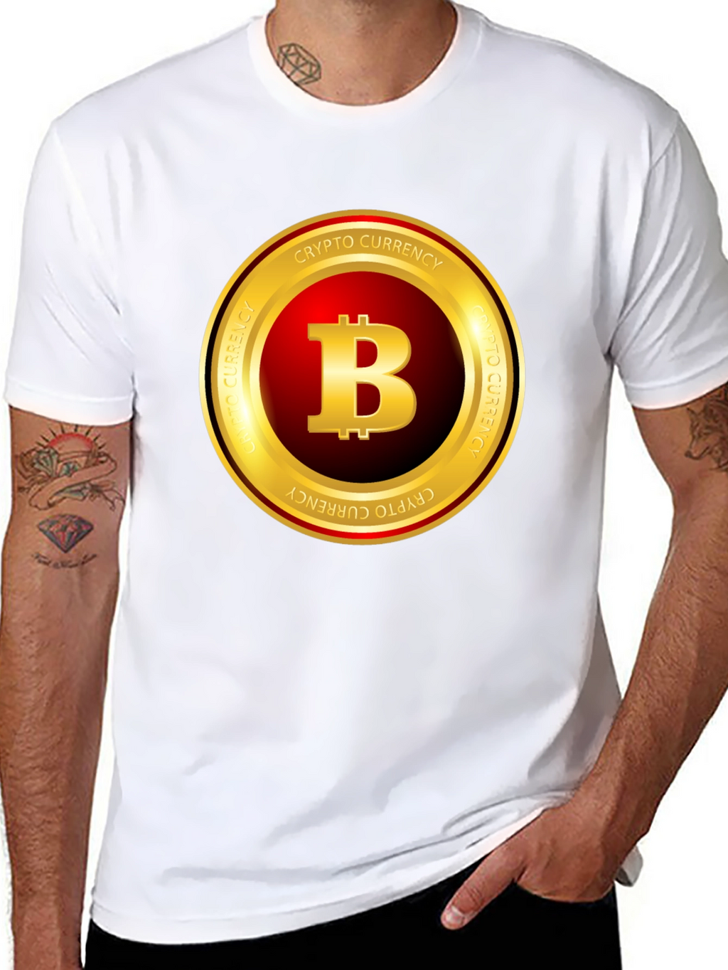 Bitcoin Crypto Currency T-Shirt - Black
