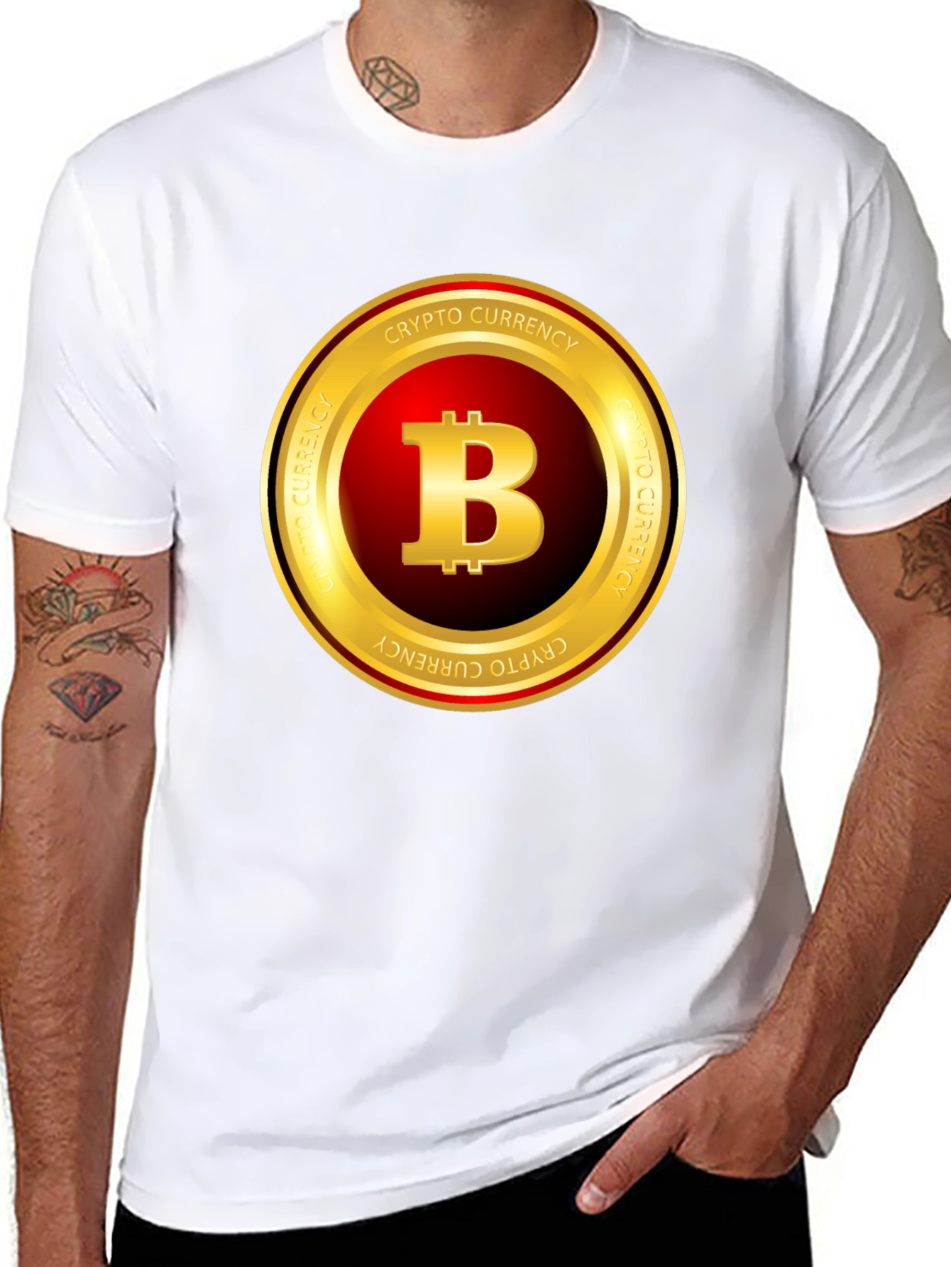 Bitcoin Crypto Currency T-Shirt - Black