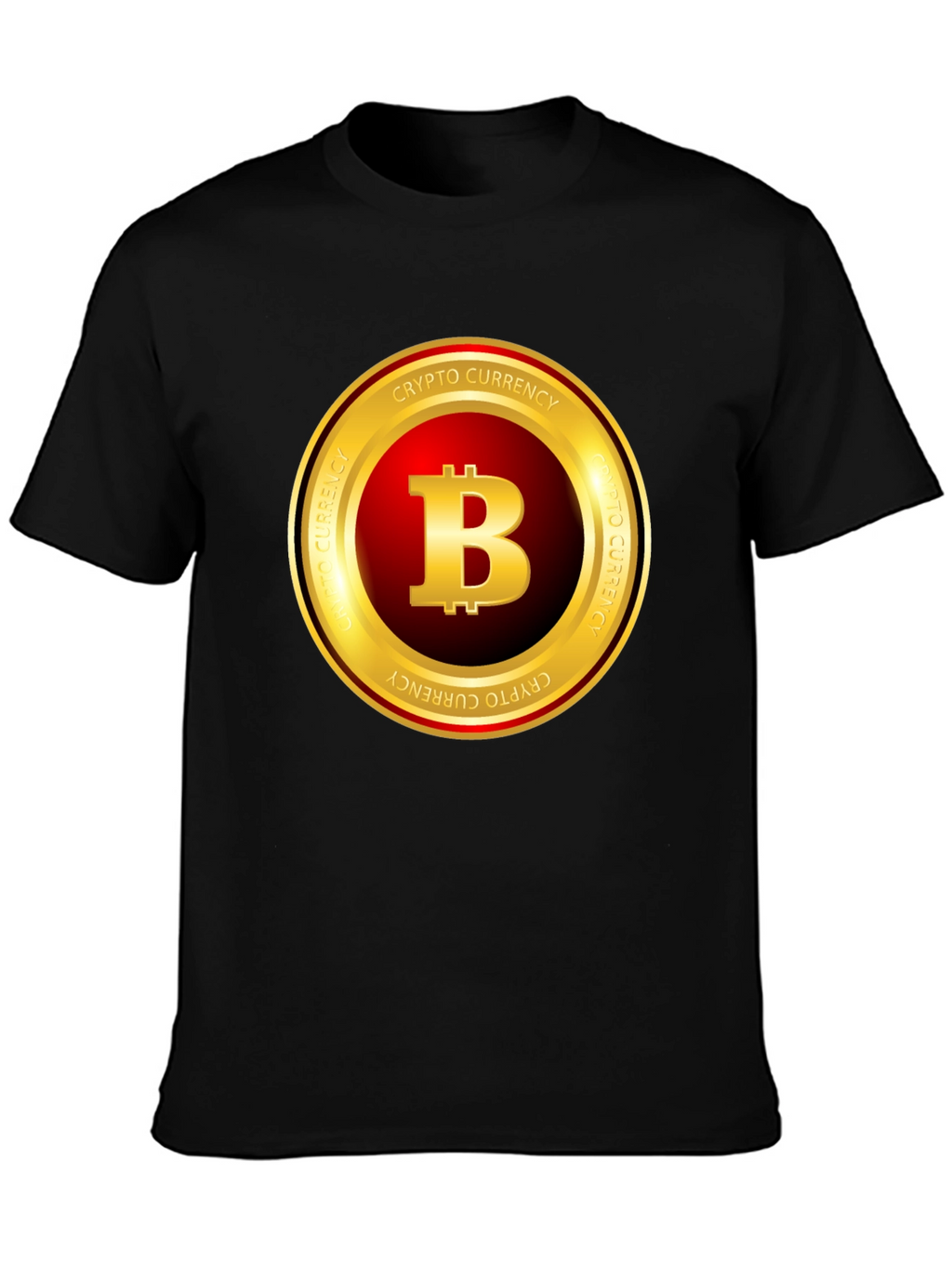 Bitcoin Crypto Currency T-Shirt - Black